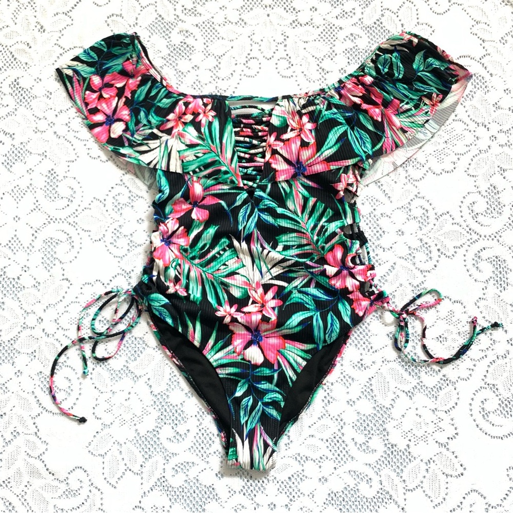 TiniBikini Tropical Print Swimsuit